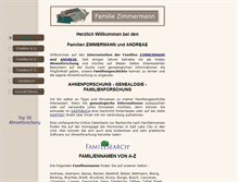 Tablet Screenshot of familie-zimmermann.de